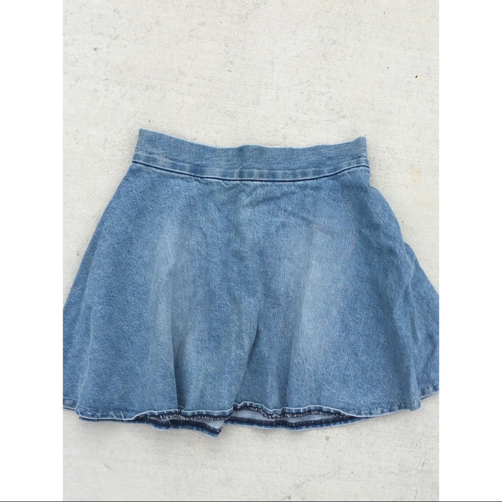 Gap denim skater skirt